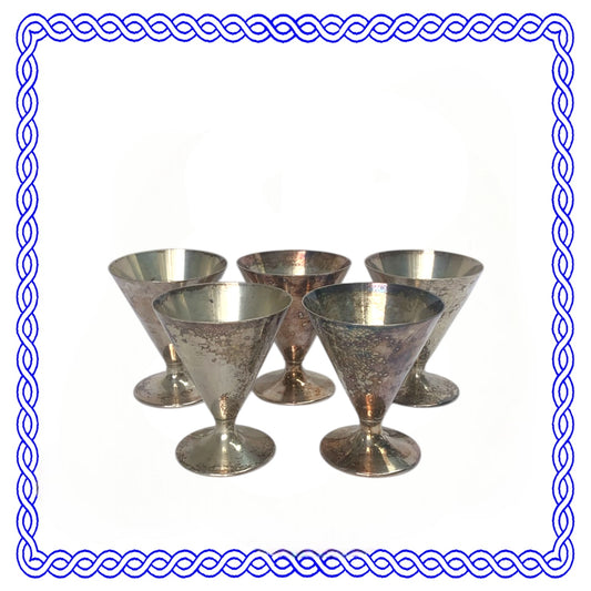 Five Silver Chalices